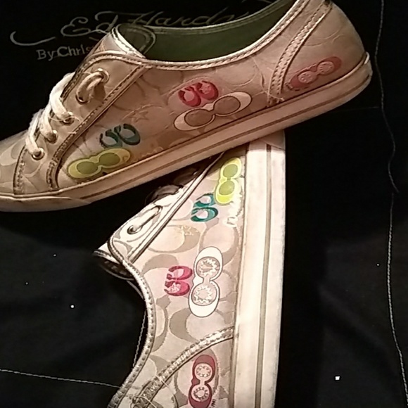 Coach Metallic Sneakers - Picture 3 of 8